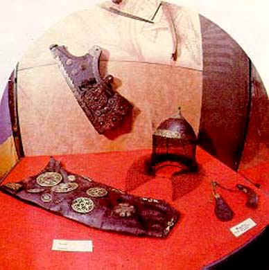 Экспозиция оружия в музее Салавата Юлаева с.Малояз